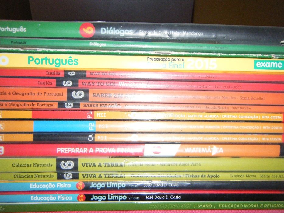 Livros Escolares 6º Ano (Conjunto 2)