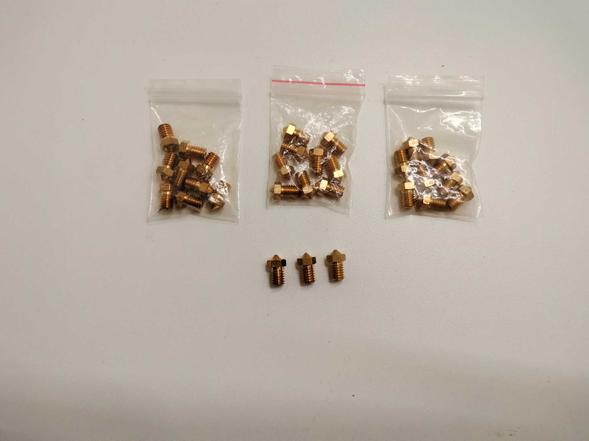 Dysza mosiężna 0,2/0,4/0,5 do filamentu 1,75mm Hotend E3D V5 V6