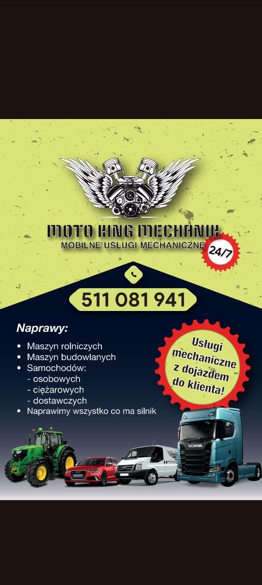 Mobilny Mechanik Serwis 24/7