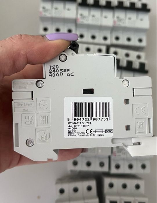 Ogranicznik mocy ETIMAT T 3p 20A 11 sztuk nowe