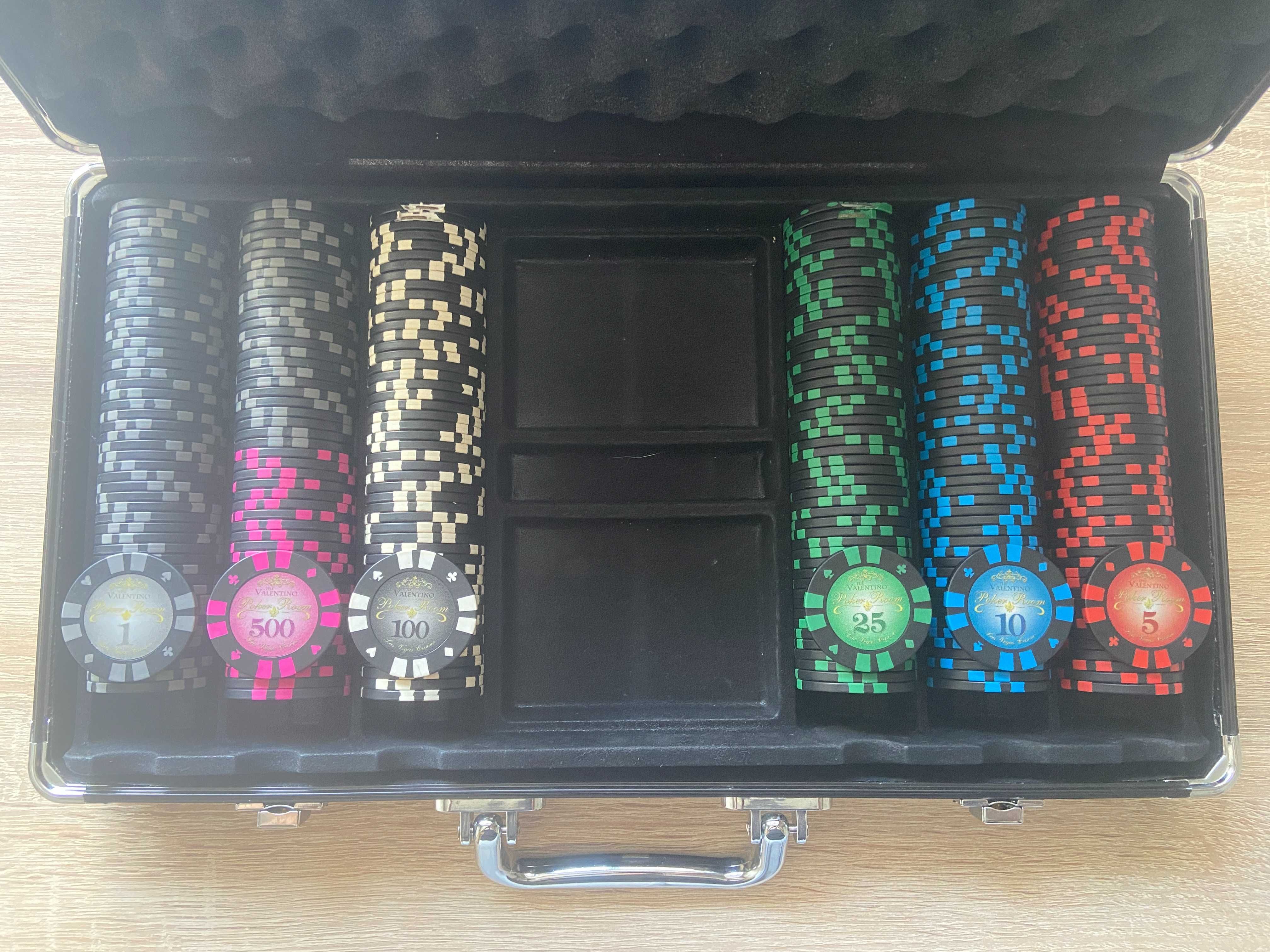 Покерні фішки / покерний набір The Valentino Poker Room