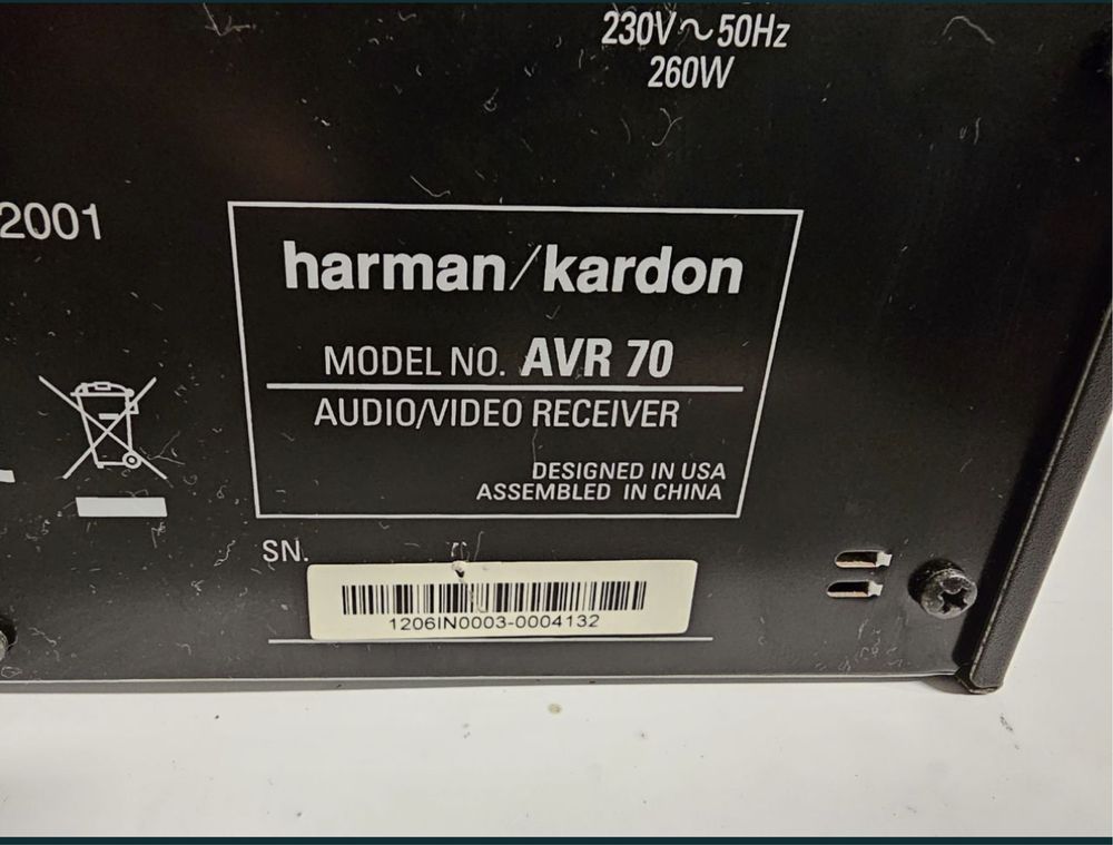 5.1 Am/Fm Amplituner Harman-Kardon AVR-70, 5*70 W HDMI, 3D, USB