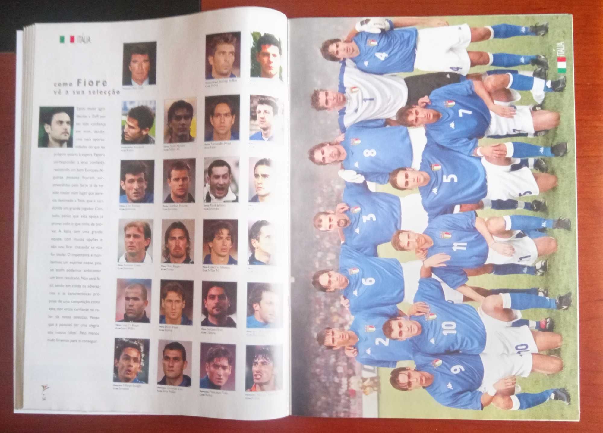 Revista do jornal o jogo de apresentação do europeu de futebol 2000
