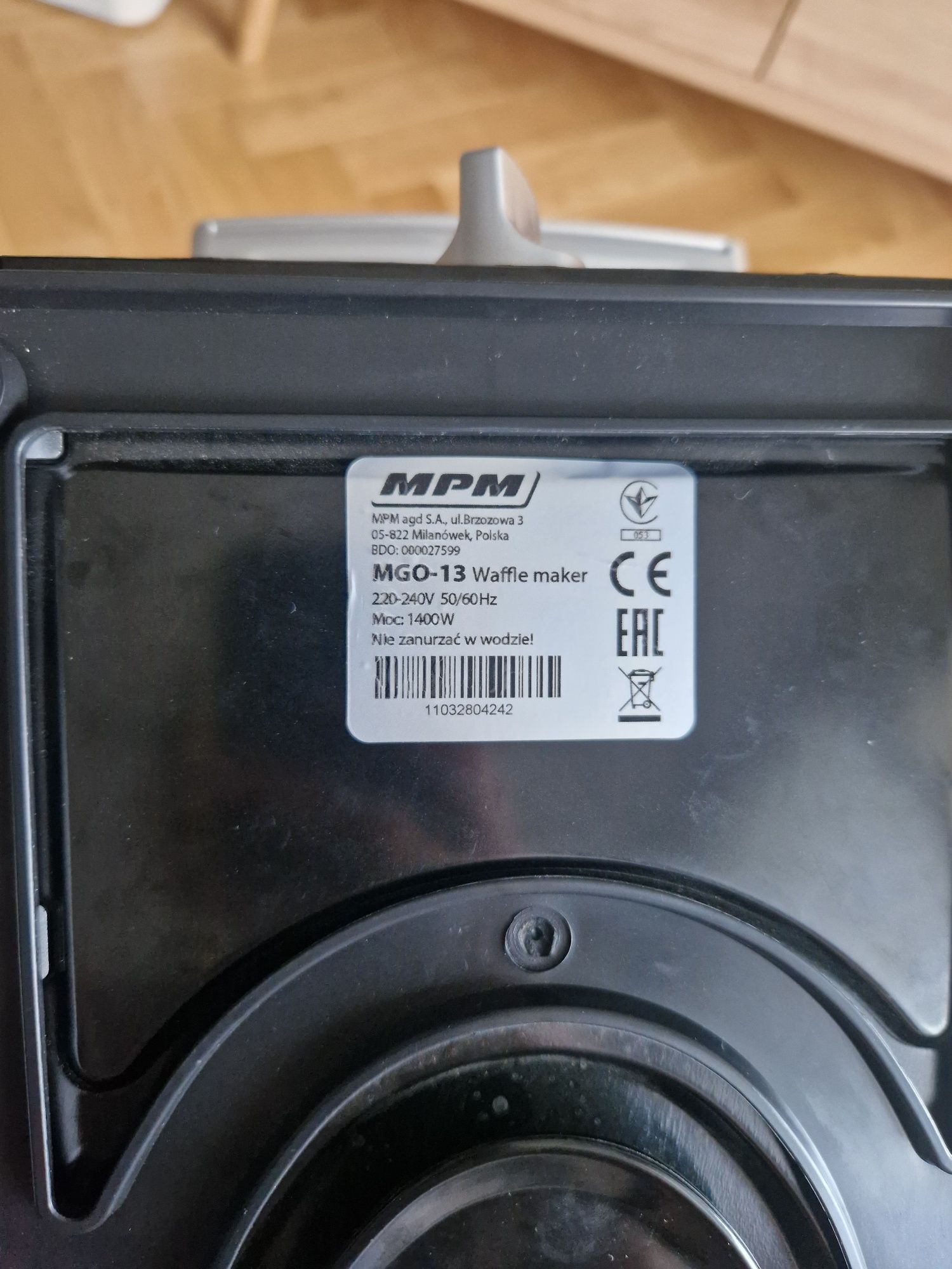 Gofrownica MPM model MGO-13 moc 1400 W