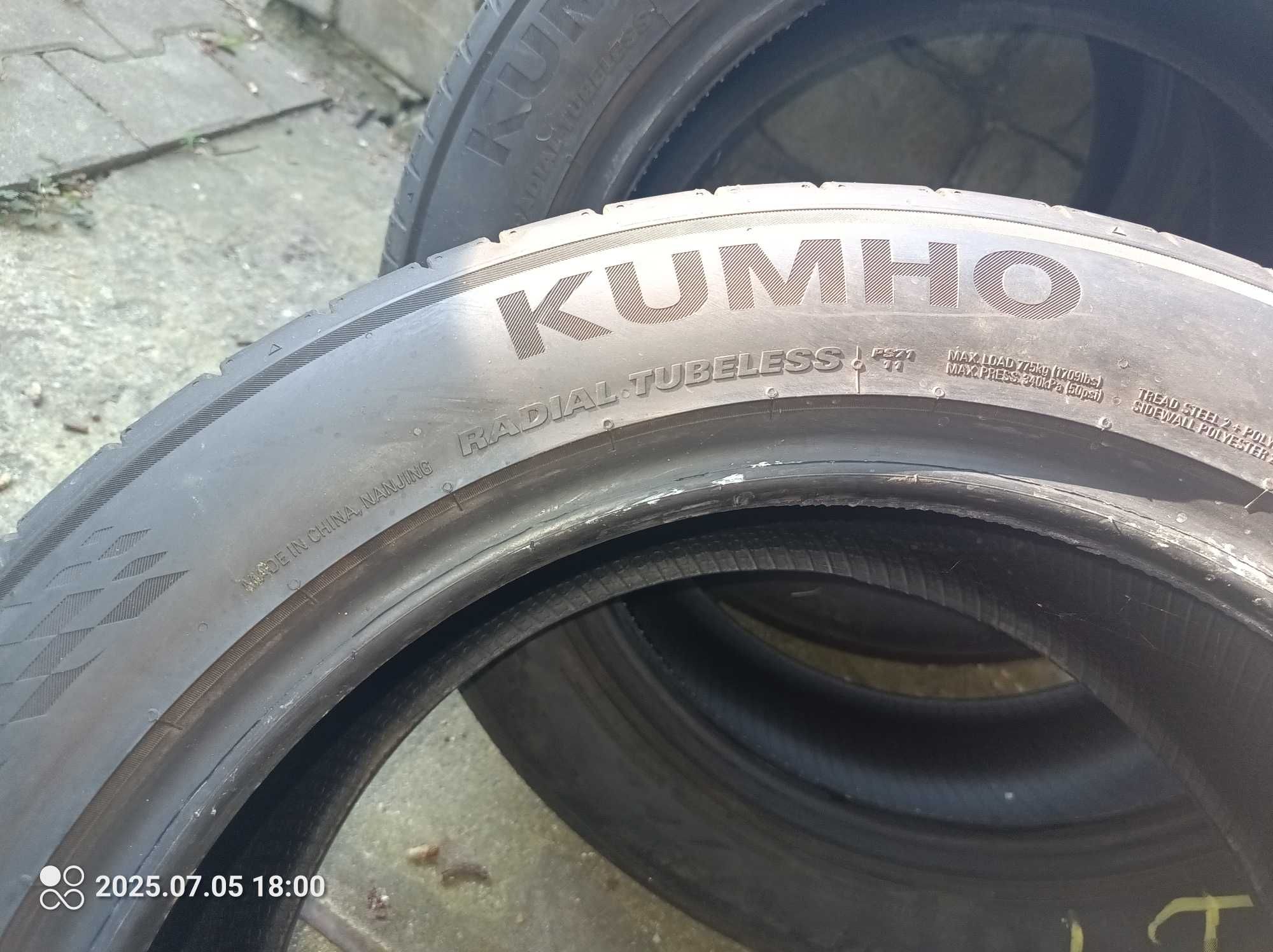 Komplet opon letnich Kumho Ecsta PS71 215/55 R18 99H  - jak nowe