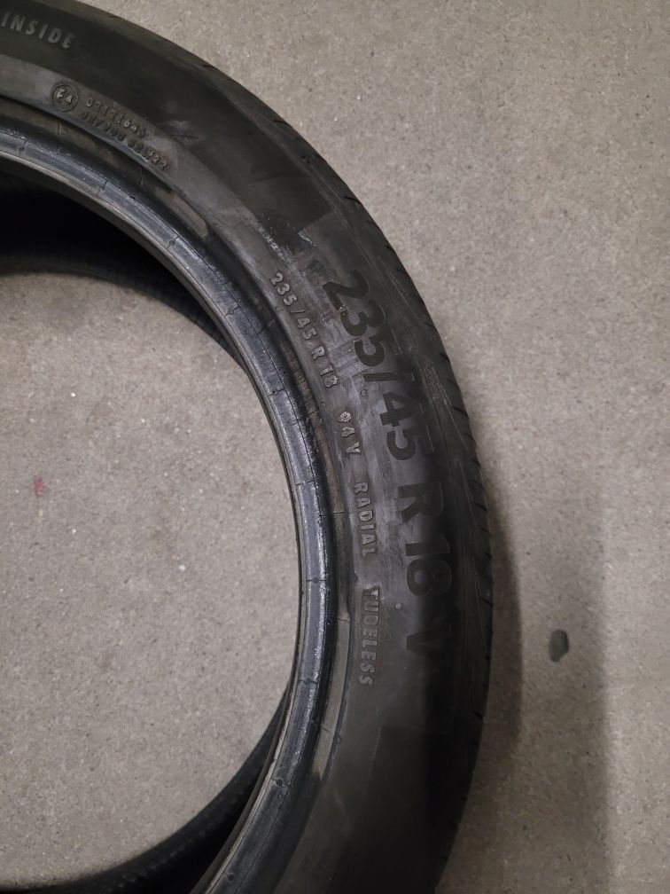Sprzedam opony Continental 235/45 R18 v