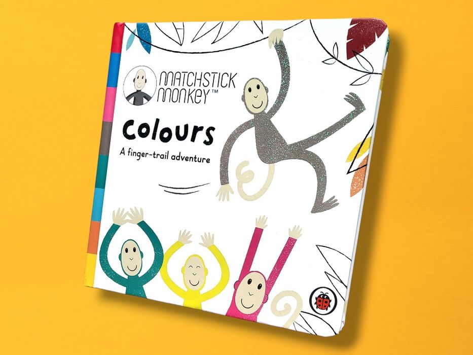 Matchstick Monkey Colours A finger-trail adventure książeczka