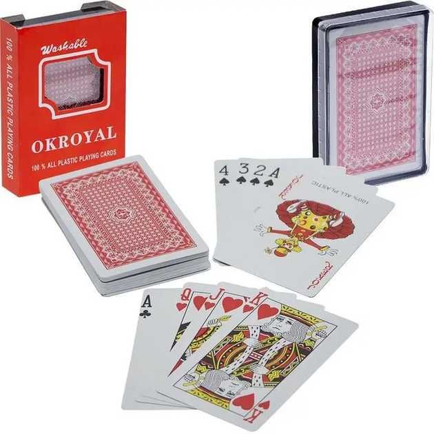 Карты игральные OKROYAL пластиковые