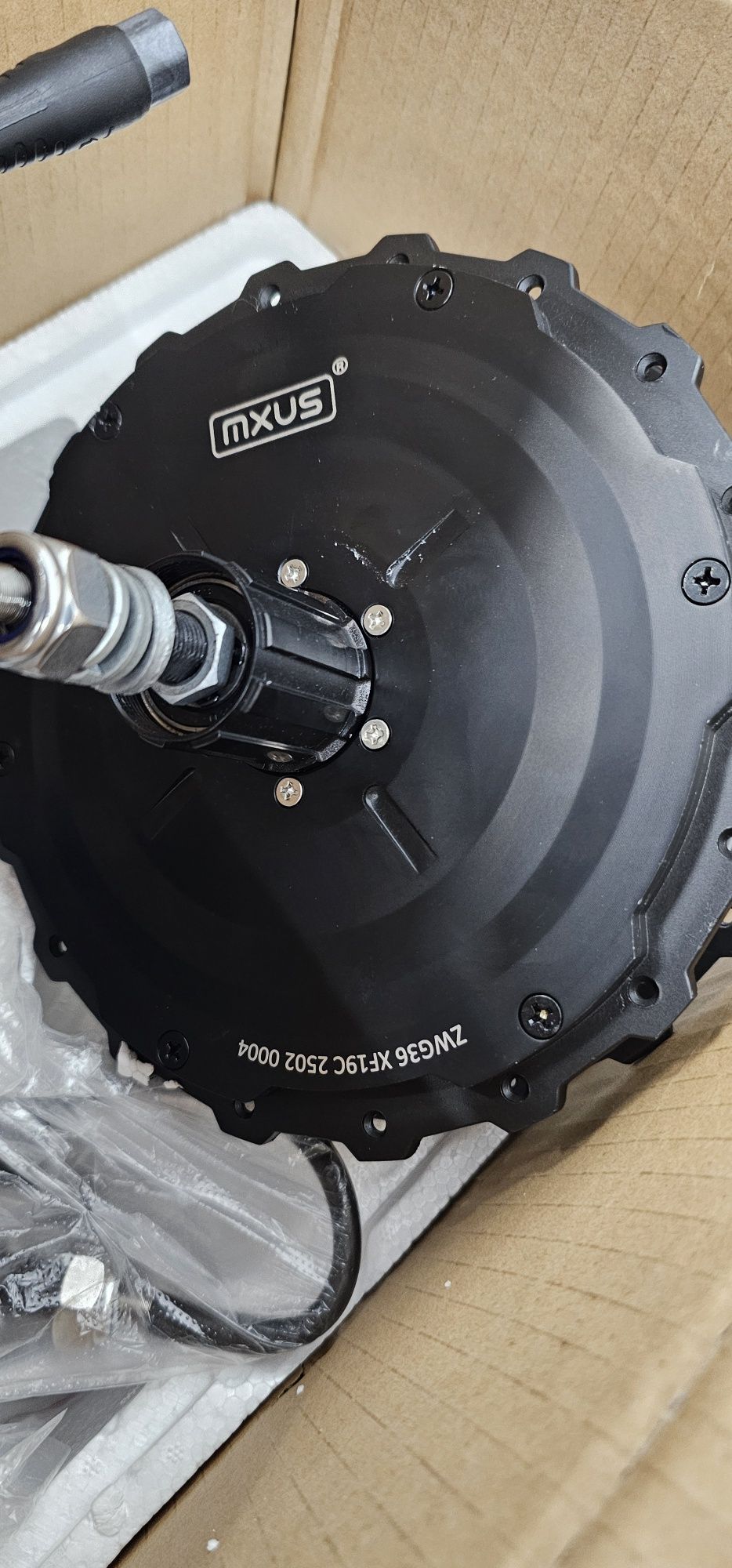 Мотор MXUS XF19C 1000Вт под кассету. Пик 1500Вт, редукторный