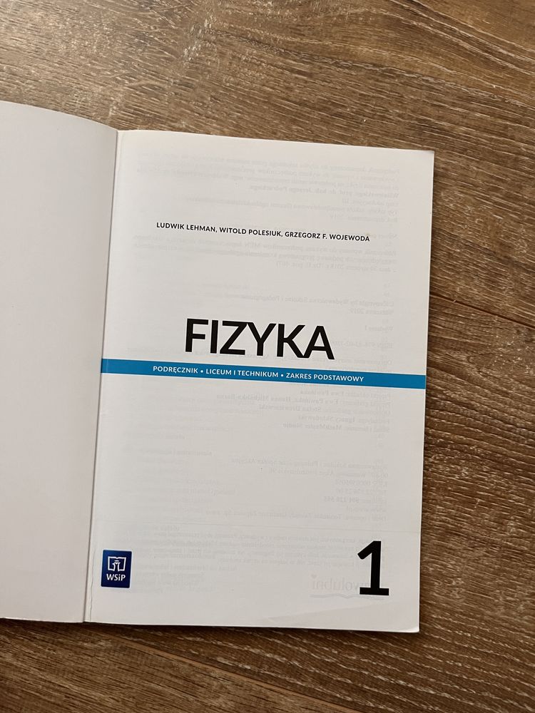 Fizyka 1 WSiP - zakres podstawowy
