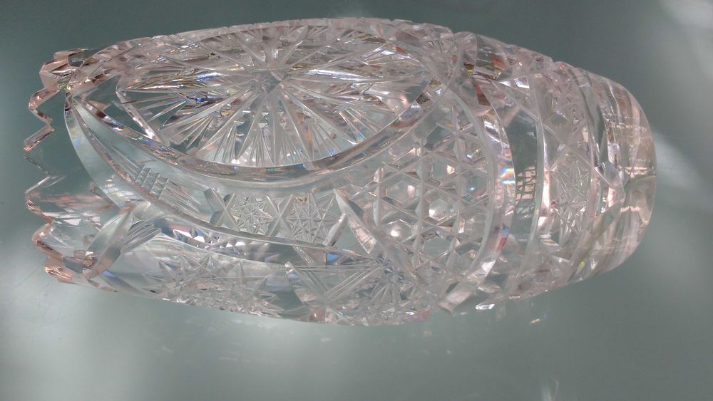 Wazon kryształowy, wysokość 21,5cm
