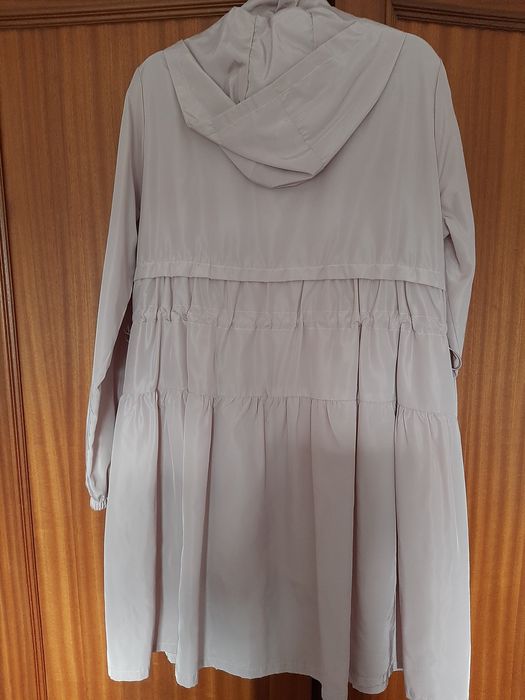 Gabardine / Parca rosa bebé