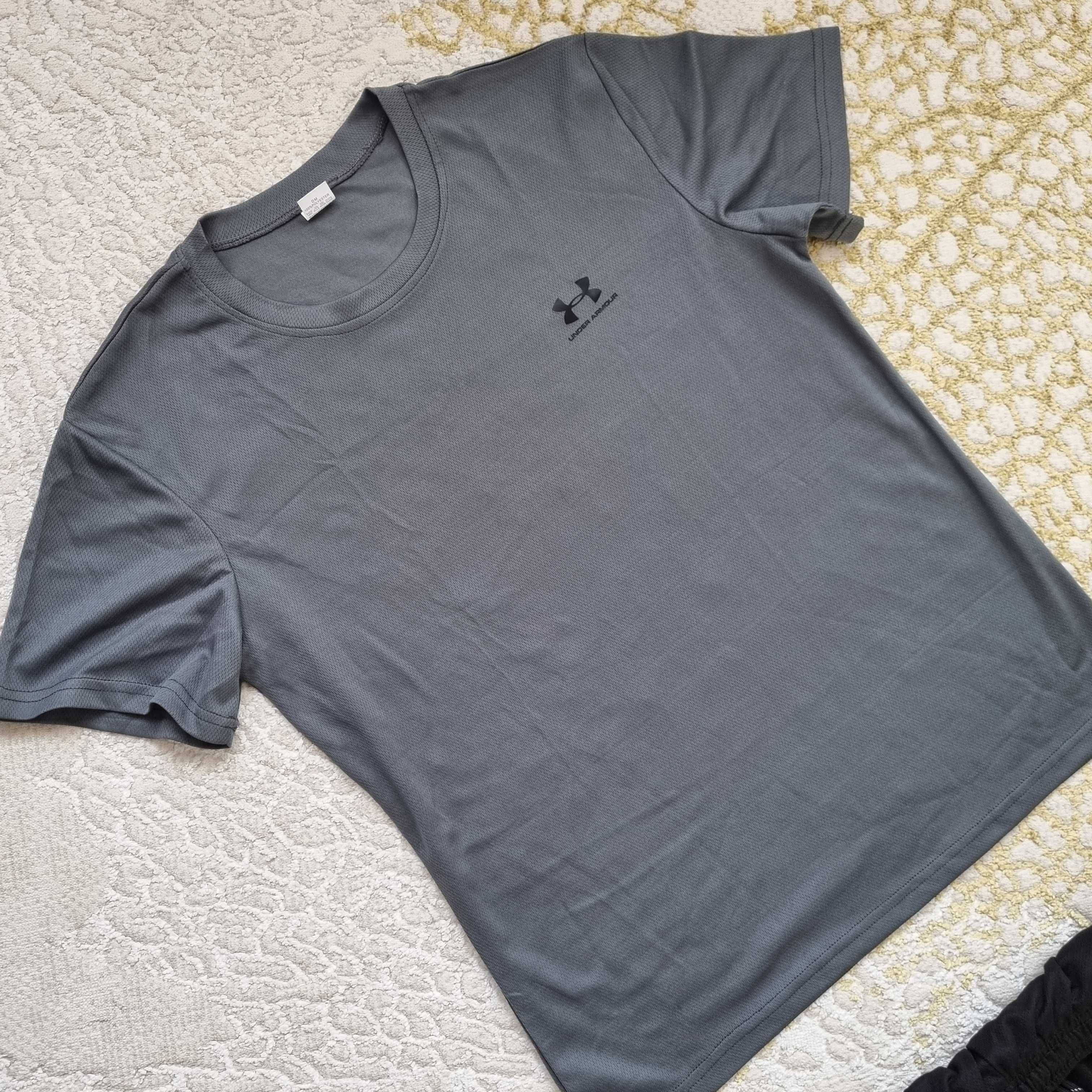 Nowy komplet męski koszulka t-shirt sportowy + spodenki rozmiar M-L