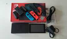Konsola Nintendo Switch V2 + 256GB SanDisk Nintendo Switch + Folia