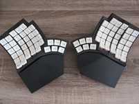 Teclado Glove 80 Split Keyboard Kailh Red Pro Linear 35gf