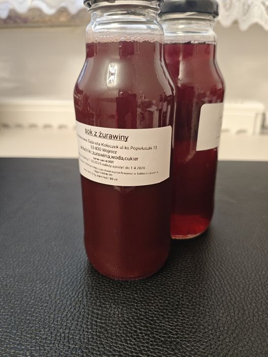 Domowy Sok z żurawiny