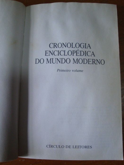 Coleção 10 livros "Cronologia Enciclopédica do Mundo Moderno"