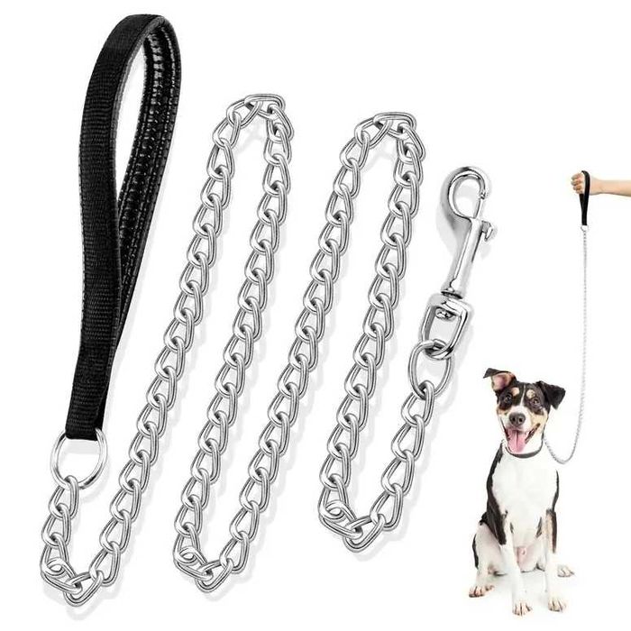 Smycz dla psa łańcuch 1,2m