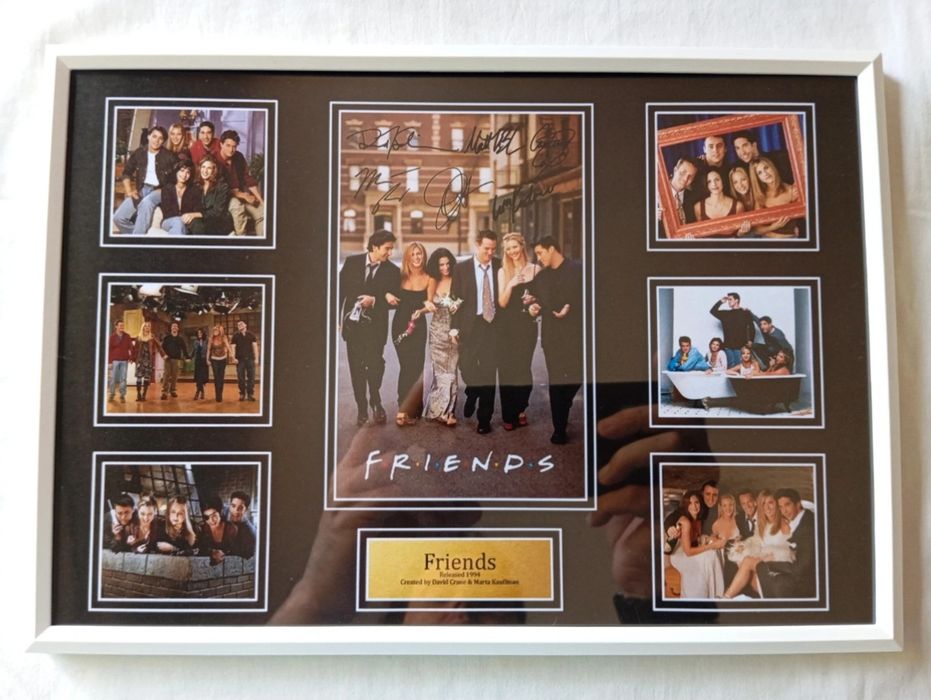 Moldura Série Friends Cast com Autógrafos (A4)