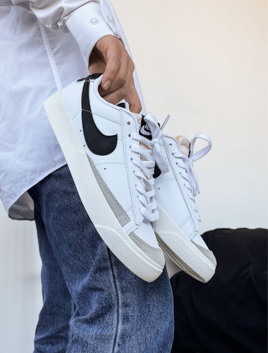 Кросівки жіночі чоловічі Nike Blazer Low White 36-45