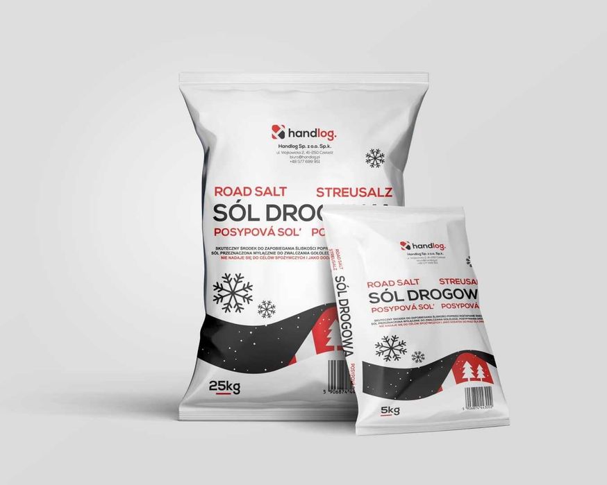 Sól drogowa || Mieszanka soli drogowej z piaskiem || Piasek