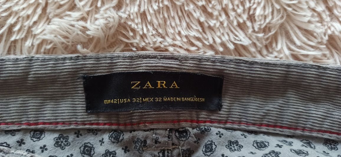 Брюки сірі вільветові Zara Man 32р.(М)