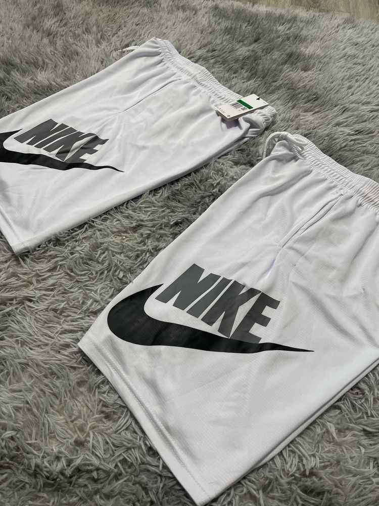 Шорти Nike Big Logo All White,найк,шорти найк,nike shorts,круті шорти.