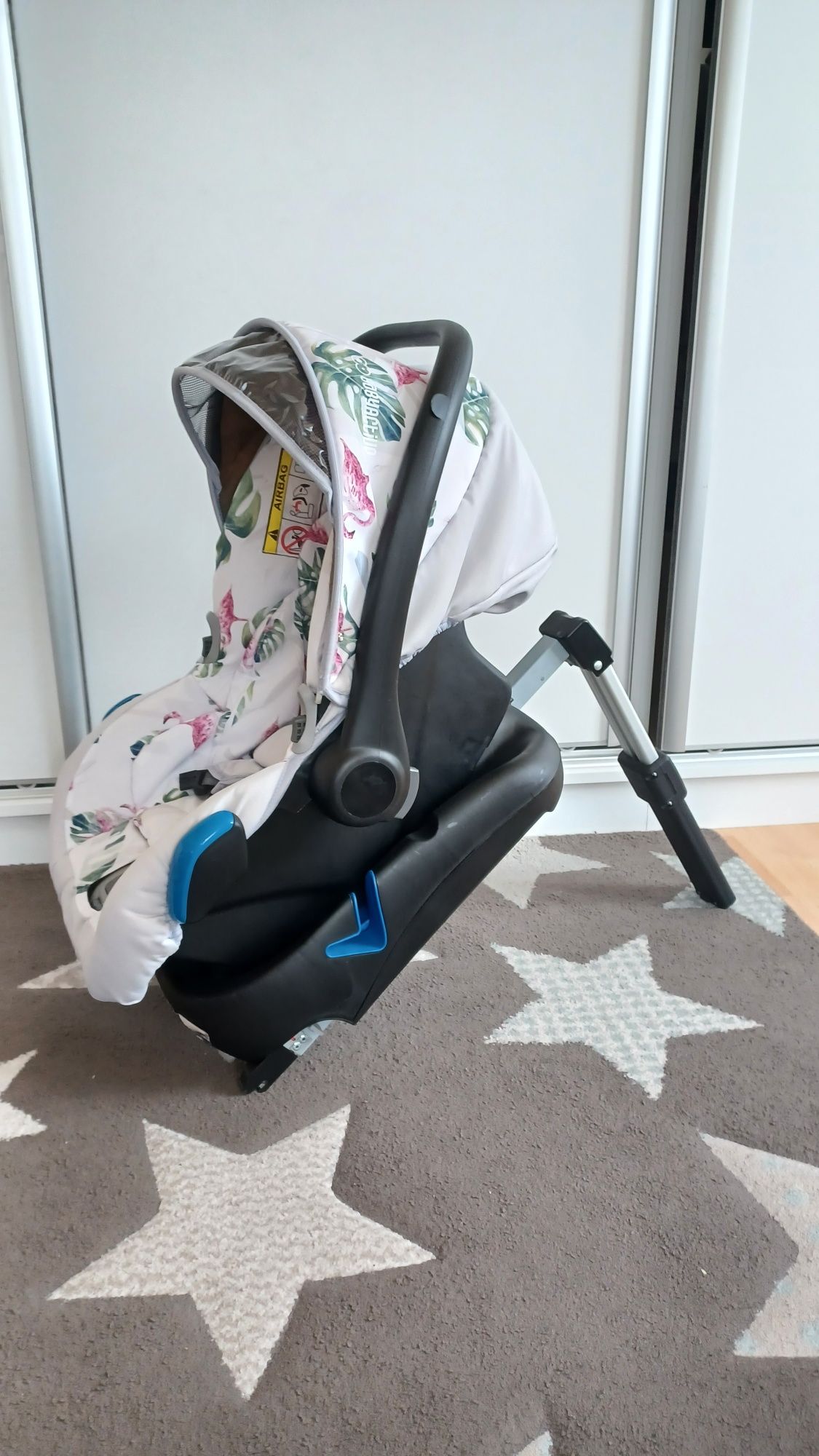 Wózek 3w1 mommy babyactive flamingo