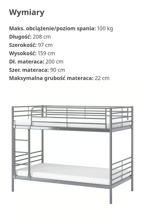 Łóżko Piętrowe IKEA