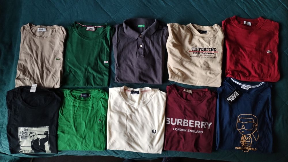 T-shirt  originais Benetton Tifossi_Fred_Tommy_Burberry_Karl_Benetton