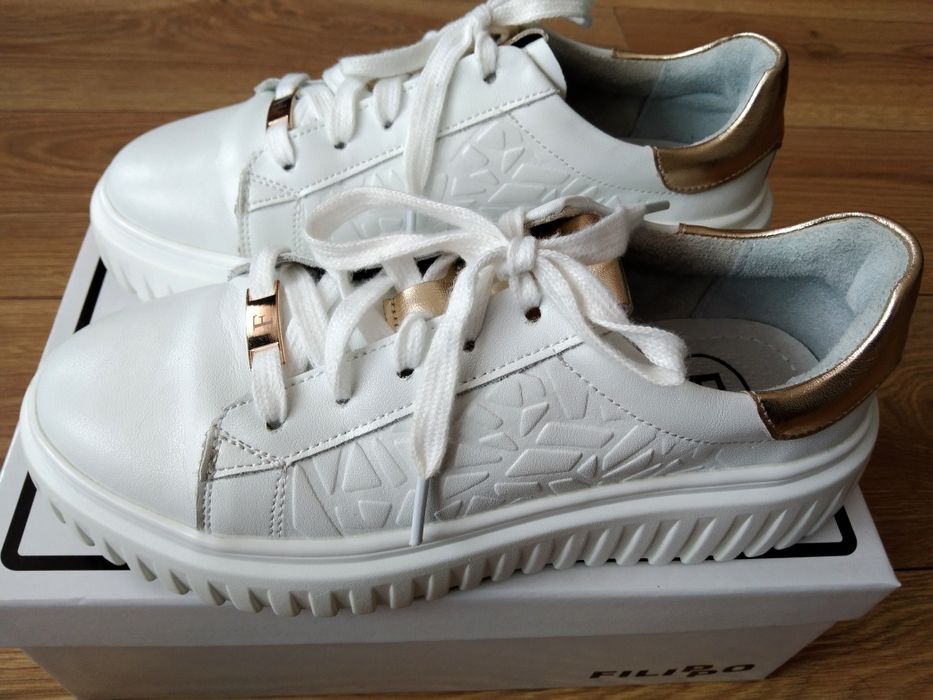Buty Sneakersy Filippo 39 (24,8cm) białe