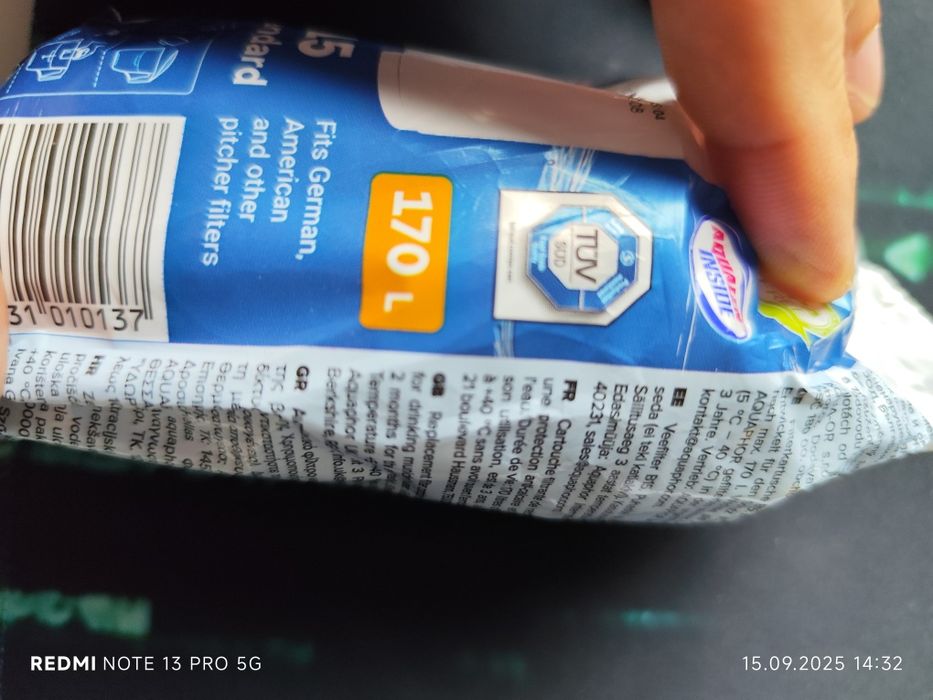 Aquaphor b15 standard 170l 10szt nowe zapakowane oryginalnie. 
Kod wkł