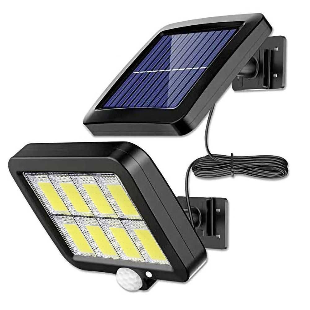 Lampa Solarna 120 Led Czujnik Ruchu Zmierzch Pilot