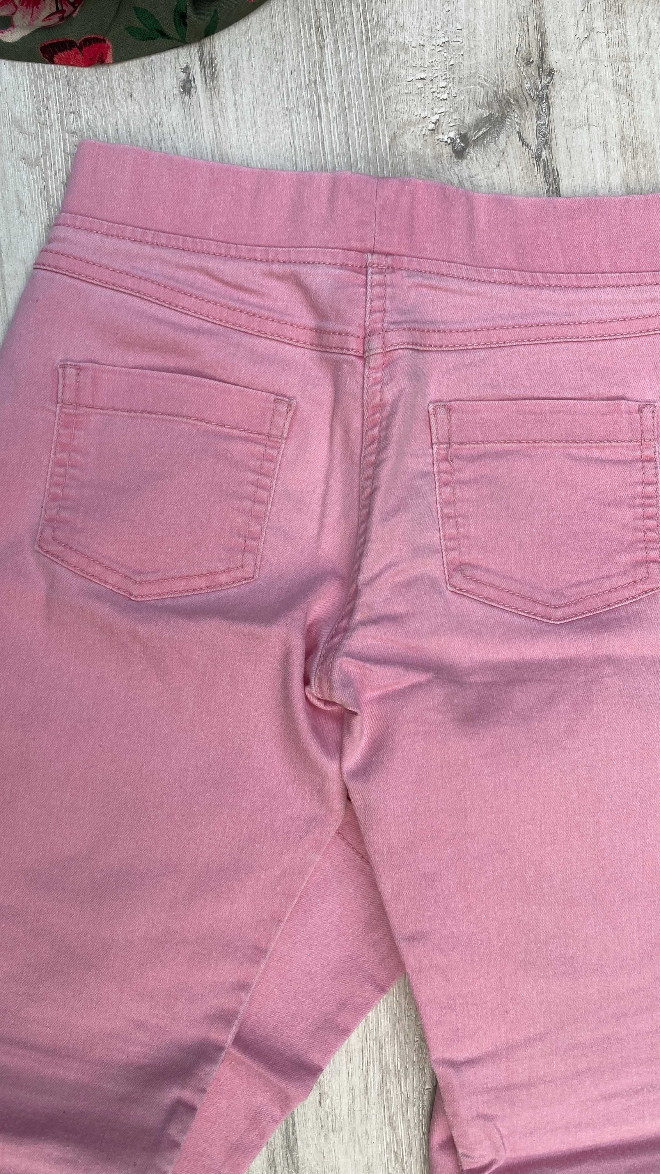 Komplet jeansów F&F i koszuli H&M dla dziewczynek w wieku 8-10 lat