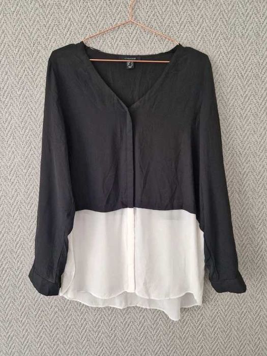 Atmosphere, biało-czarna, koszula, rozmiar 44, święta