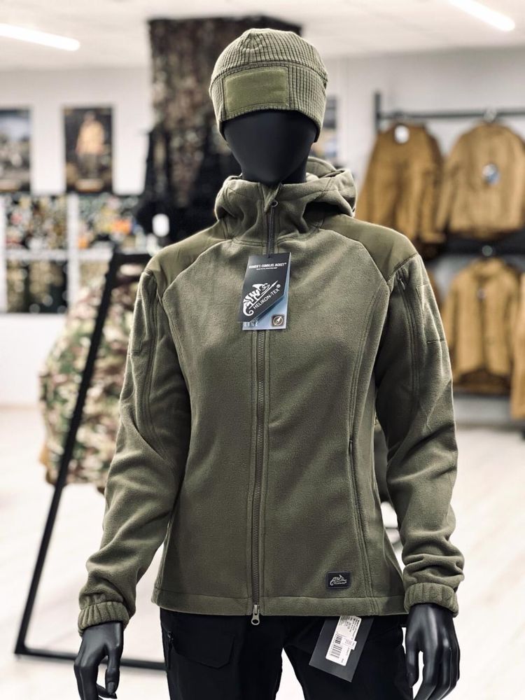 Жіноча флісова кофта Helikon Tex Cumulus Heavy Fleece - Taiga Green