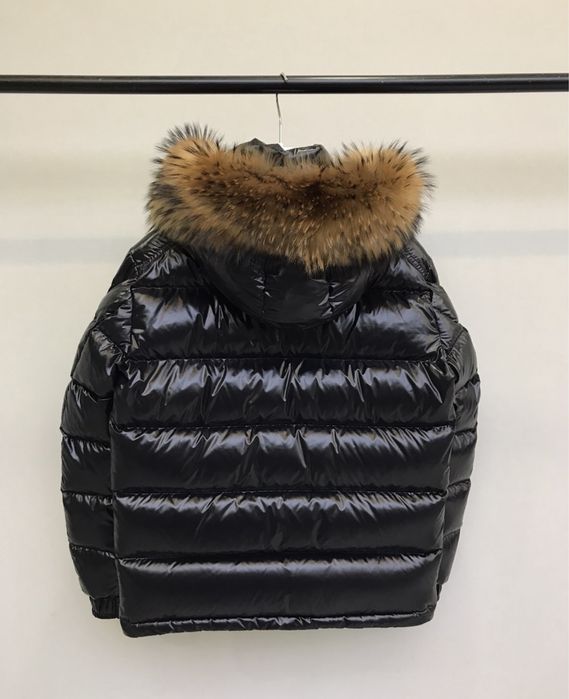 Kurtka męska Moncler puchowa zimowa gęsi puch kaptur jenot futro M L