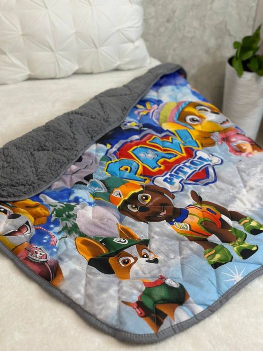 Дитяча ковдра плед на овчині