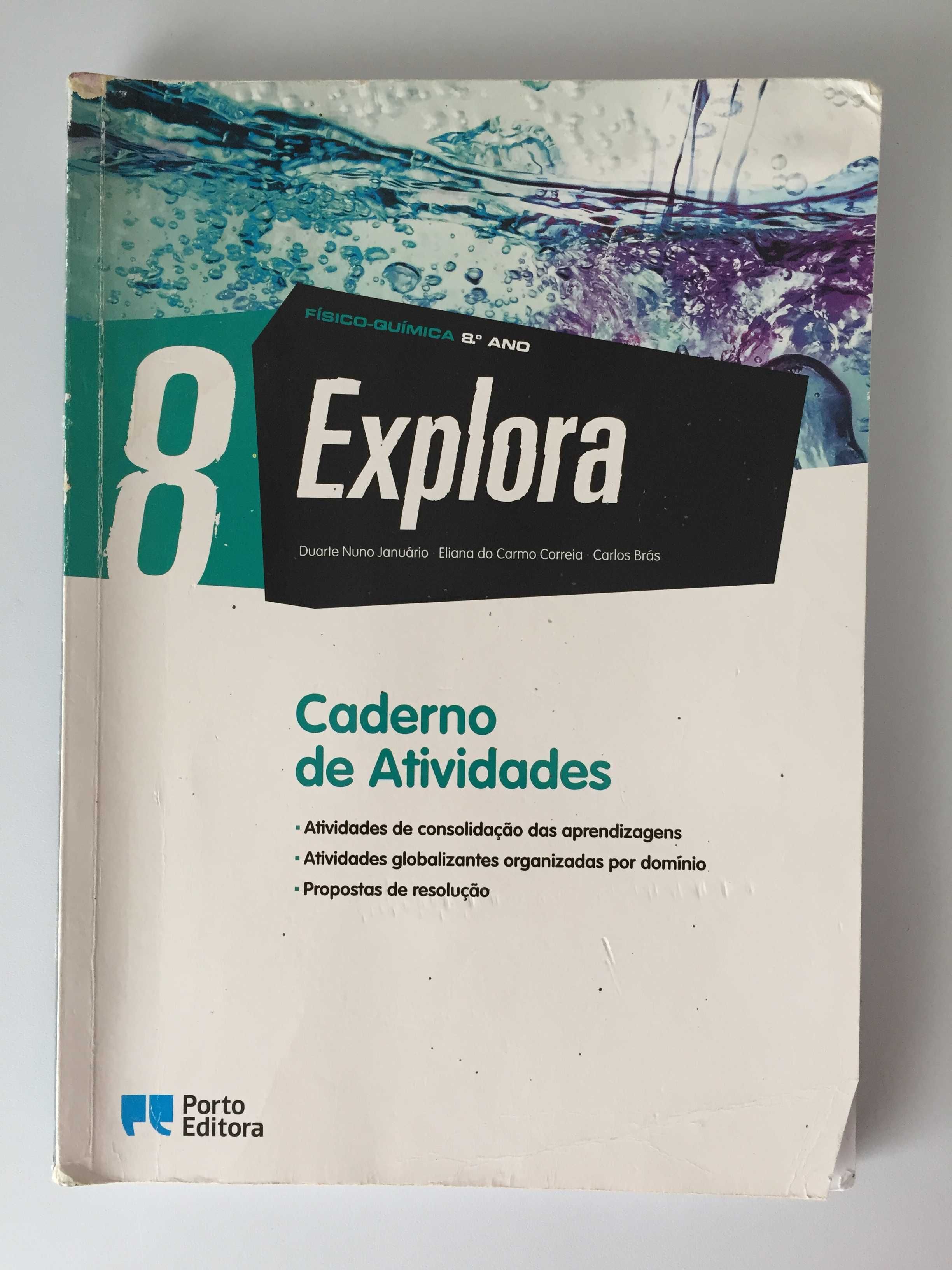 Livros Escolares Físico-química 8º ano, Porto Editora