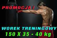 Worek treningowy 150X40x40kg. Gruszka treningowa lub skakanka GRATIS.