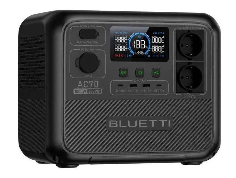 Зарядна станція BLUETTI AC70 з гарантією 5 років.