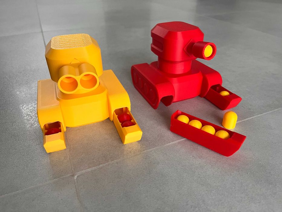 Kolorowe czołgi z plastiku – zabawka drukowana 3D!