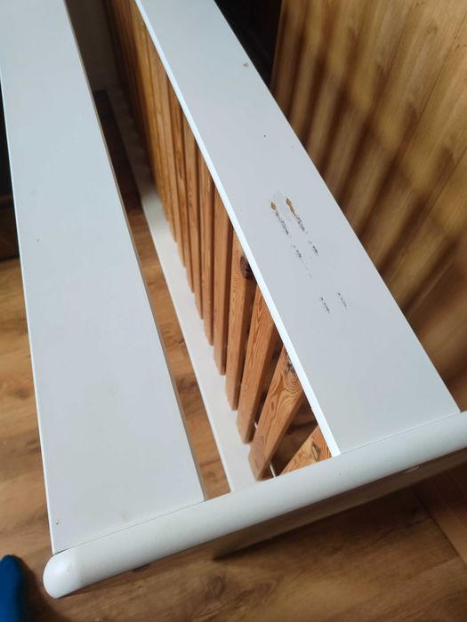 Łóżko dziecięce białe 90 cm na 200 cm