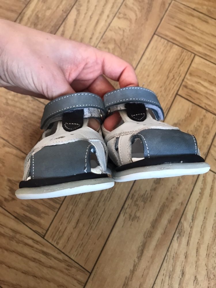 Ортопедические кожаные сандали (21 размер)