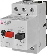 Автомати захисту двигуна ETI MS-25. MS25-4 (струм 2,5-4А)