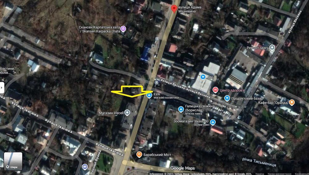 Комерційного призначення (будівель торгівлі), вулиця Міцкевича