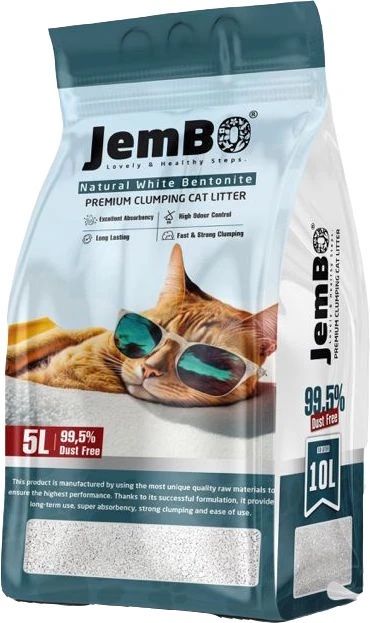 Бентонітовий наповнювач Jembo 5л(Турція)  7 різних запахів