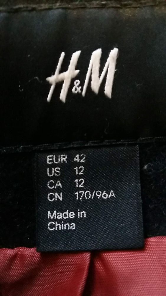 Пальто - кокон H&M, оверсайз, 60% шерсть, пончо, кейп, накидка