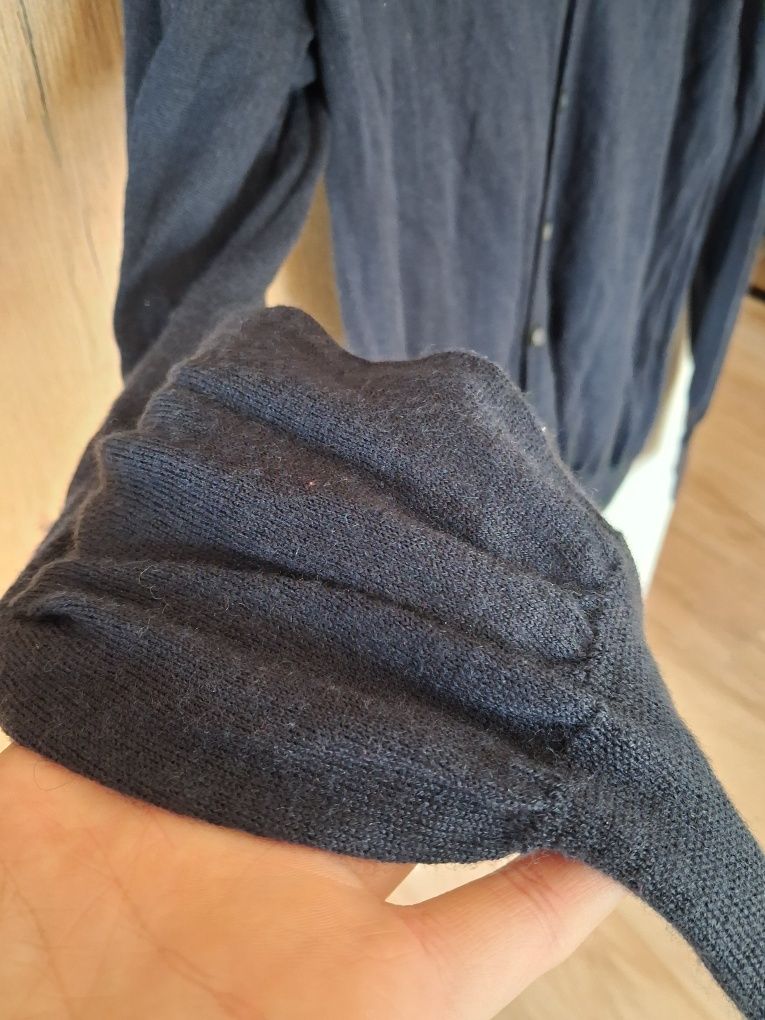 TU kardigan welniany granatowy merino 100% S