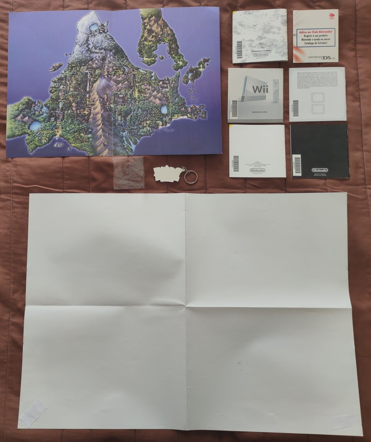 Pokémon Platinum Manuais e Poster Pré Venda (COMPLETO)